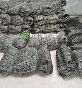 hand-woven wire cable mesh